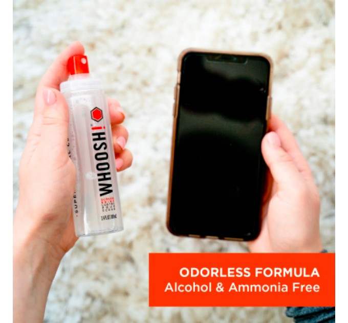 Whoosh! Спрей для очищення Whoosh! Screen Shine GO XL 100ml, microfiber 14x14cm (1FG100ENFR/1FG100XLENFR)