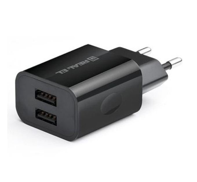 REAL-EL Зарядний пристрій REAL-EL CH-210 black (EL123160014)