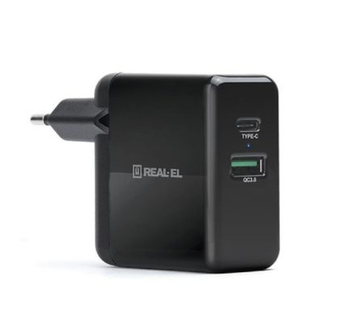 REAL-EL Зарядний пристрій REAL-EL CH-350 black (EL123160017)