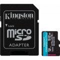 Kingston Карта пам'яті Kingston 512GB microSDXC сlass 10 UHS-I U3 V30 A2 Canvas Go Plus G4 (SDCG4/512GB)