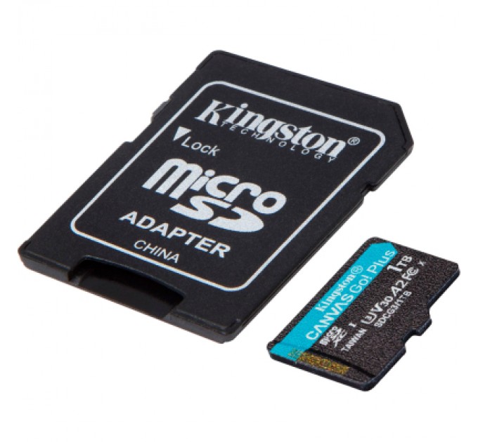 Kingston Карта пам'яті Kingston 1TB microSDXC сlass 10 UHS-I U3 V30 A2 Canvas Go Plus G4 (SDCG4/1TB)