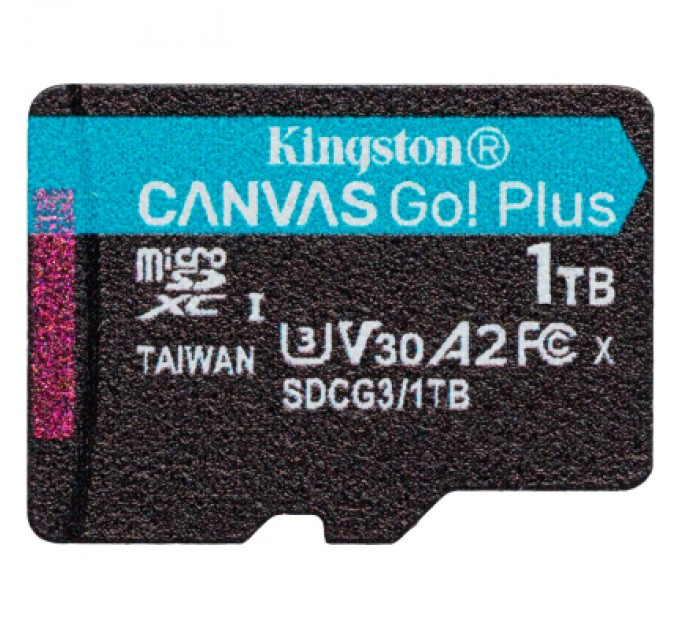 Карта пам'яті Kingston 1TB microSDXC сlass 10 UHS-I U3 V30 A2 Canvas Go Plus G4 (SDCG4/1TBSP)