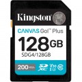Kingston Карта пам'яті Kingston 128GB SDXC сlass 10 UHS-I U3 V30 Canvas Go Plus G4 (SDG4/128GB)