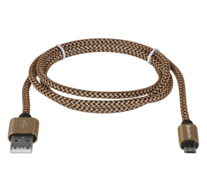 Defender Дата кабель USB 2.0 AM to Micro 5P 1.0m USB08-03T gold Defender (87800)