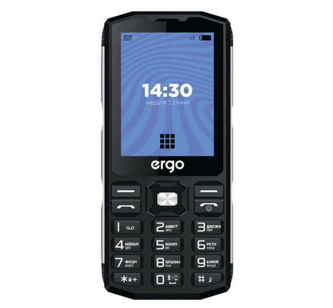 Ergo Мобiльний телефон Ergo E282 Dual Sim Black