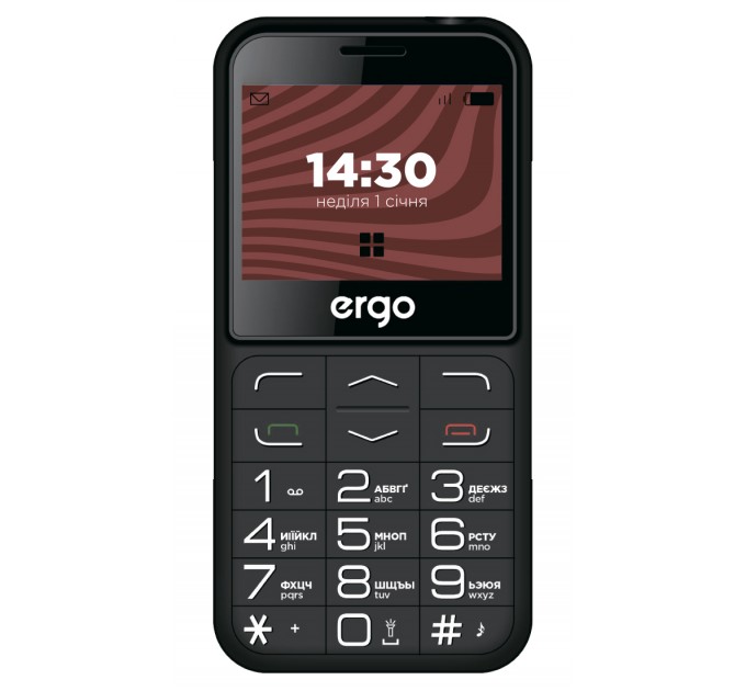 Мобiльний телефон Ergo R231 Dual Sim Black