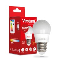 Лампочка Vestum LED G45 4W 3000K 220V E27 (1-VS-1206)