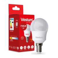 Лампочка Vestum LED G45 8W 3000K 220V E14 (1-VS-1212)