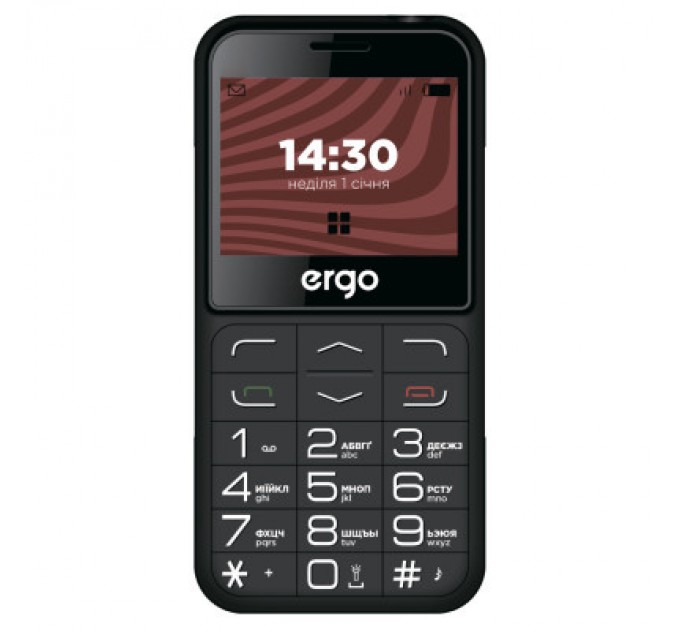 Ergo Мобільний телефон Ergo R231 Black