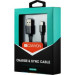 Canyon Дата кабель USB 2.0 AM to Lightning 1.0m MFI Black Canyon (CNS-MFICAB01B)