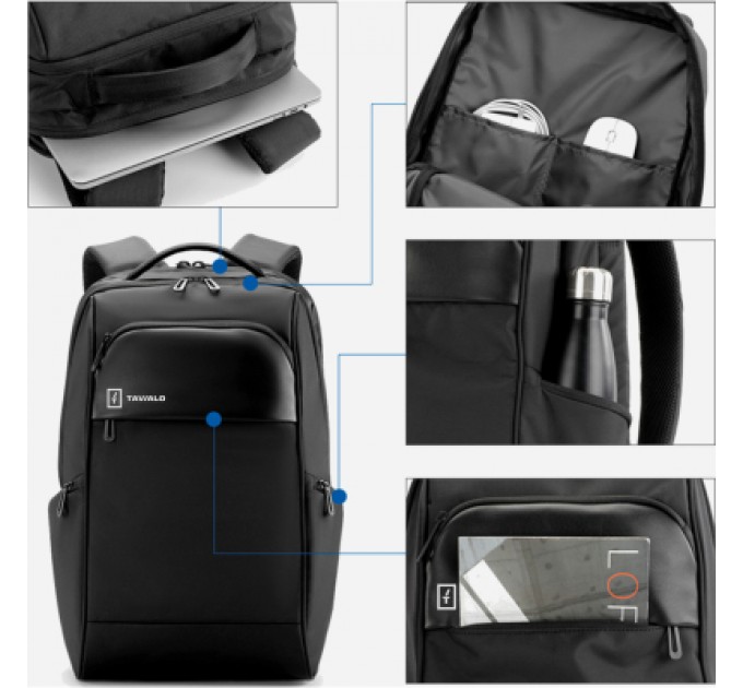 Tavialo Рюкзак для ноутбука Tavialo 15.6" WARRIOR TD23 black, 23L (222224004)