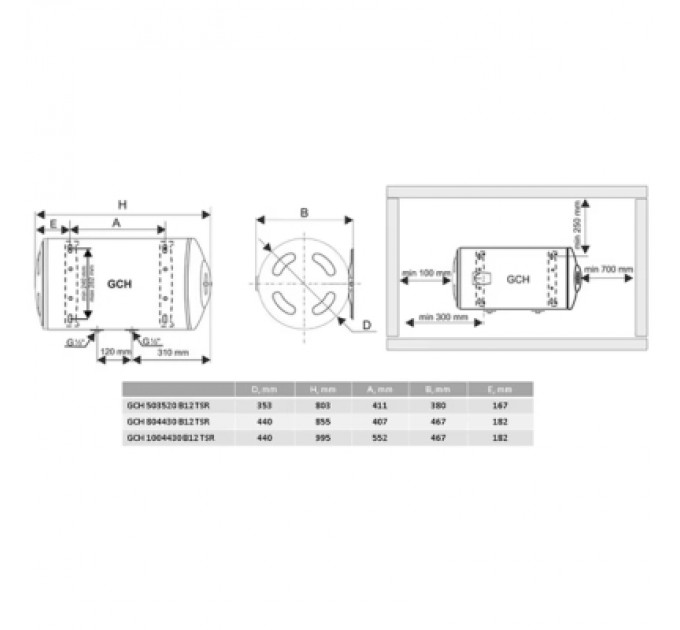 Tesy Бойлер Tesy BILIGHT H 80 (305328)