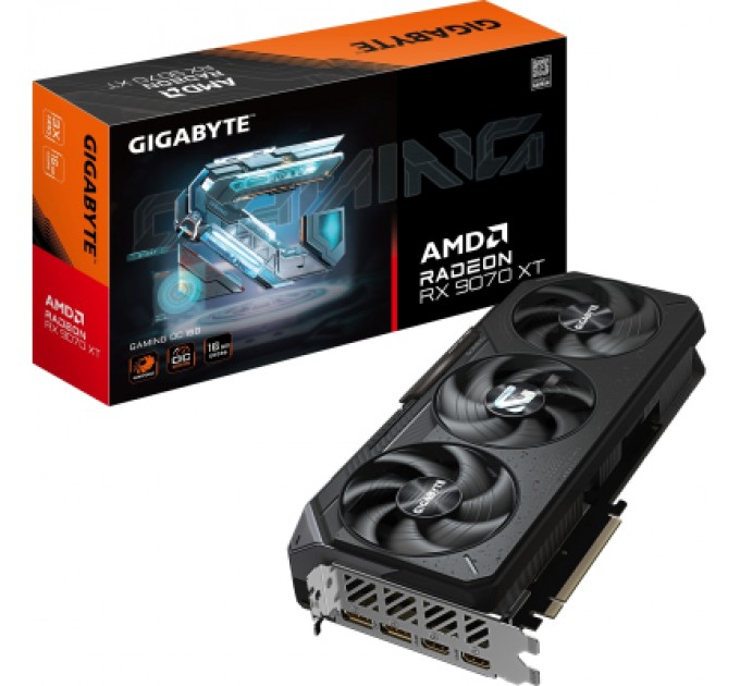 GIGABYTE Відеокарта GIGABYTE Radeon RX 9070 XT 16Gb GAMING OC (GV-R9070XTGAMING OC-16GD)