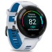 Garmin Смарт-годинник Garmin Forerunner 265 Black Bezel with Whitestone Case and Whitestone/Tidal Blue Silicone Band (010-02810-51)