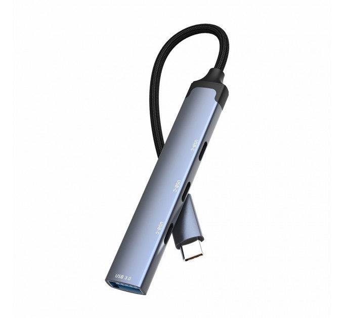 ColorWay Концентратор СolorWay USB-C 4-в-1 USB-C2.0х3/USB3.0 (CW-HUB07)