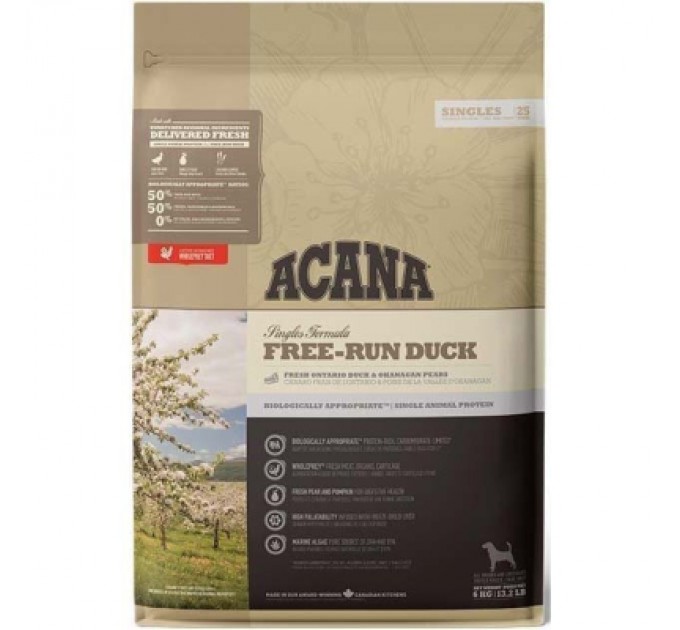 ACANA Сухий корм для собак ACANA Free-Run Duck 6 кг (0064992571603)