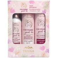 Набір косметики Triuga Ayurveda For Young Girls Шампунь 250 мл + Бальзам 250 мл + Спрей 200 мл (4820164642061)