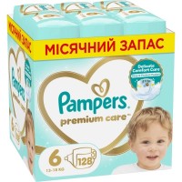Підгузки Pampers Premium Care Розмір 6 (13-18 кг) 128 шт (8700216423700)
