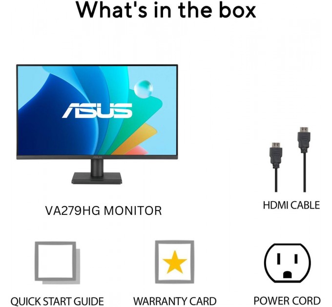 ASUS Монітор Asus 27" VA279HG (90LM04J1-B02371) IPS Black 120Hz