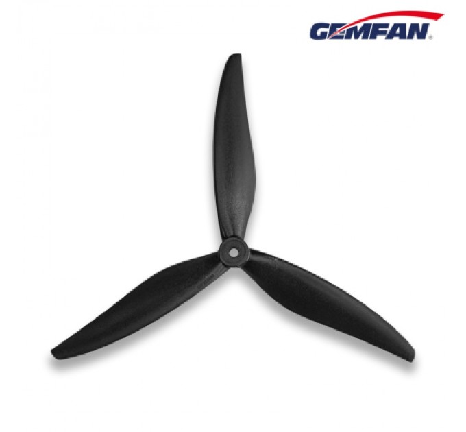 Gemfan Пропелер для дрона Gemfan 8040 3 Blade Propeller Black 1 pair (GF8040-3CN/HP098.PMCN8040-3B)