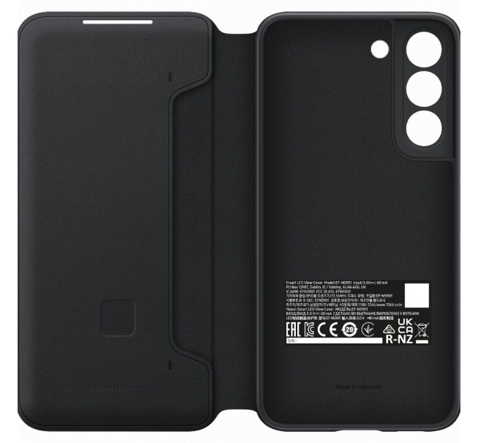 Чохол-книжка Samsung LED View Cover для Samsung Galaxy S22 SM-S901 Black (EF-NS901PBEGRU)