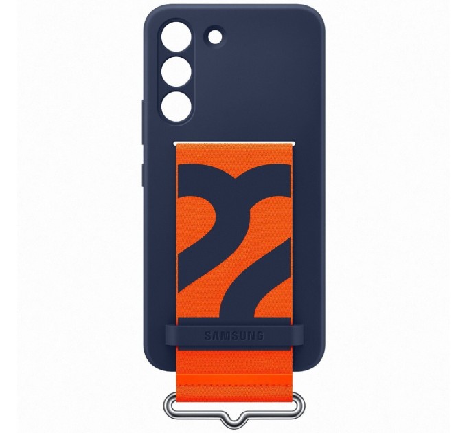 Samsung Чохол-накладка Samsung Silicone Cover with Strap для Samsung Galaxy S22 SM-S901 Navy (EF-GS901TNEGRU)