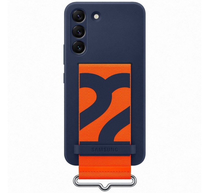 Samsung Чохол-накладка Samsung Silicone Cover with Strap для Samsung Galaxy S22 SM-S901 Navy (EF-GS901TNEGRU)