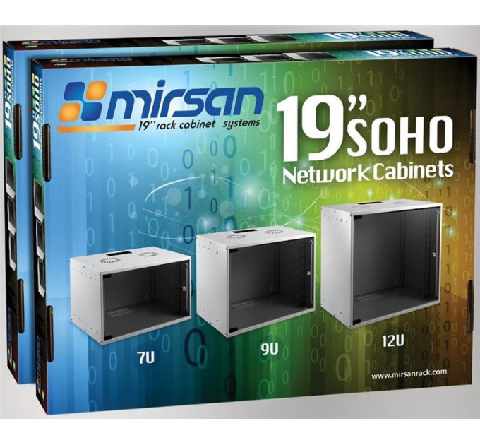 Mirsan Шафа настінна Mirsan SOHO 19" 9U 535x400 (MR.SOH09U40DE.01)