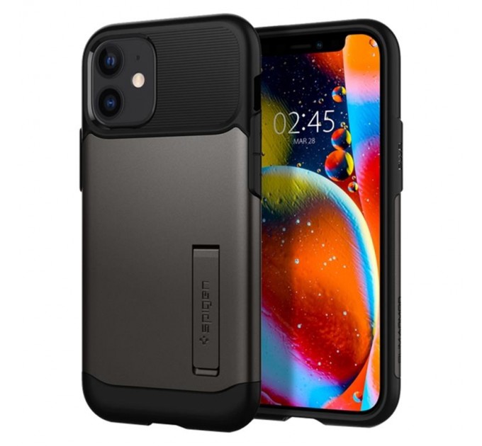 Spigen Чохол-накладка Spigen Slim Armor для Apple iPhone 12 Mini Gunmetal (ACS01546)