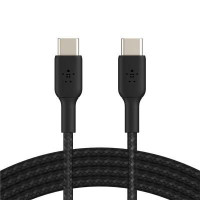 Дата кабель USB-С - USB-С BRAIDED, 1m, black Belkin (CAB004BT1MBK)