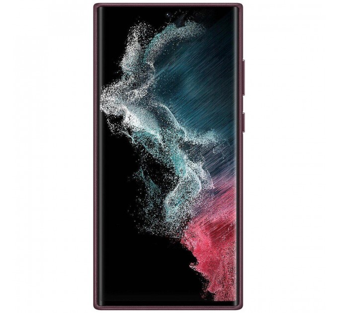 Samsung Чохол-накладка Samsung Leather Cover для Samsung Galaxy S22 Ultra SM-S908 Burgundy (EF-VS908LEEGRU)