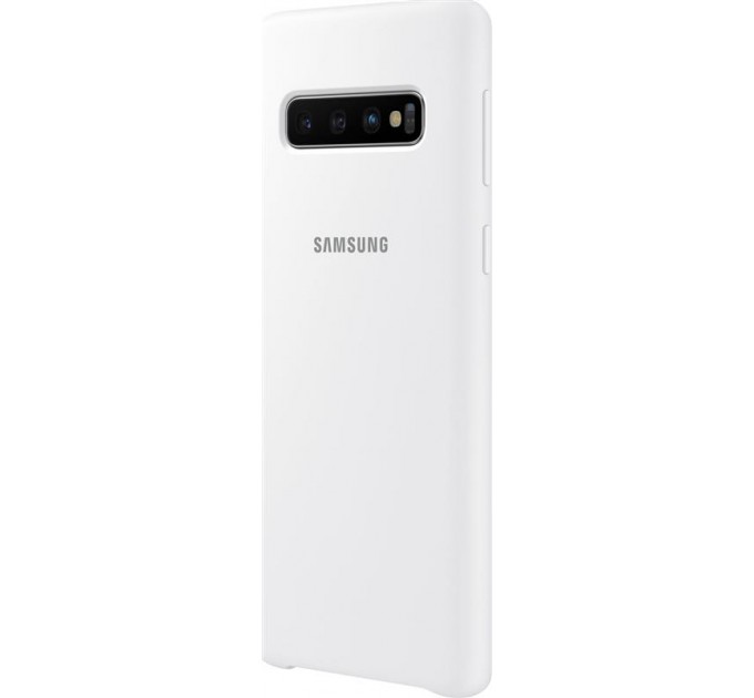 Чохол-накладка Samsung Silicone Cover для Samsung Galaxy S10 SM-G973 White (EF-PG973TWEGRU)
