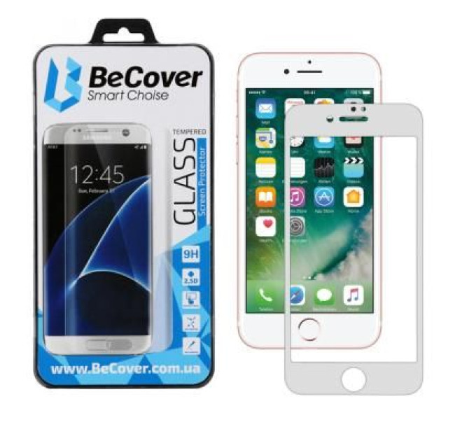 BeCover Скло захисне BeCover Apple iPhone 7 / 8 / SE 2020 3D White (701041)