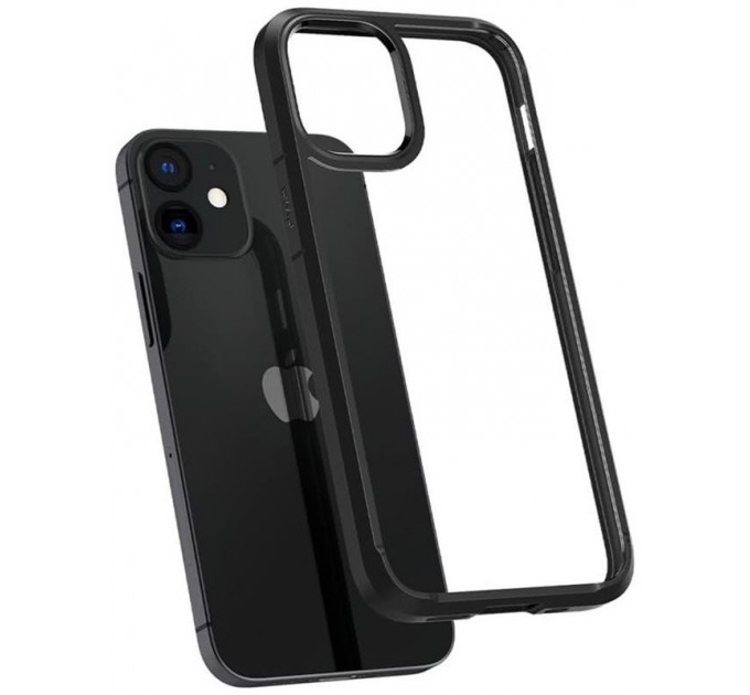 Spigen Чохол-накладка Spigen Crystal Hybrid для Apple iPhone 12 Mini Matte Black (ACS01543)