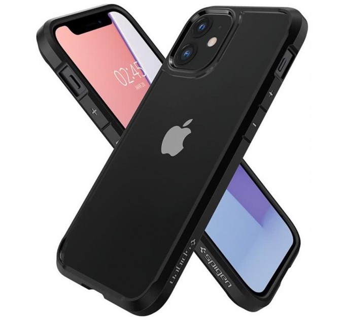 Spigen Чохол-накладка Spigen Crystal Hybrid для Apple iPhone 12 Mini Matte Black (ACS01543)