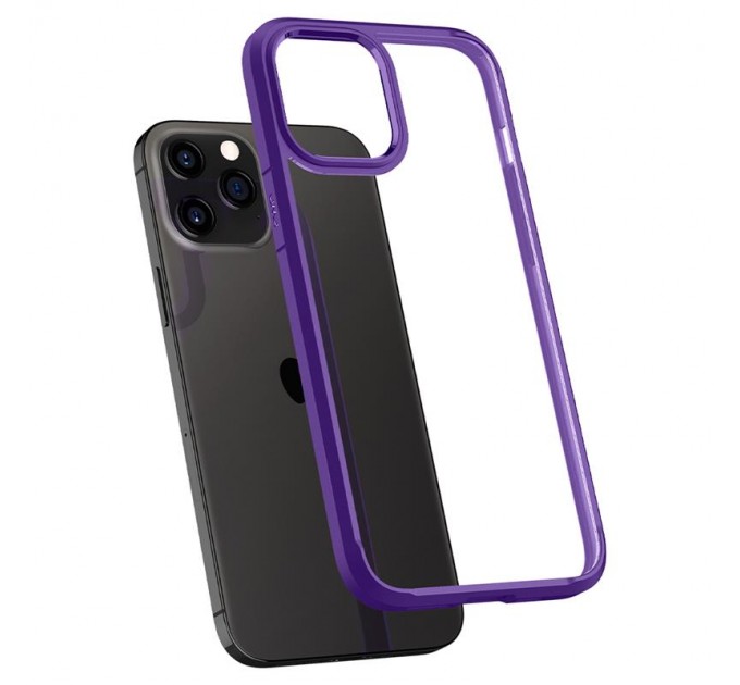 Spigen Чохол-накладка Spigen Crystal Hybrid для Apple iPhone 12 Pro Max Hydrangea Purple (ACS01478)