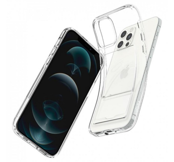 Spigen Чохол-накладка Spigen Crystal Slot для Apple iPhone 12/12 Pro Crystal Clear (ACS02576)