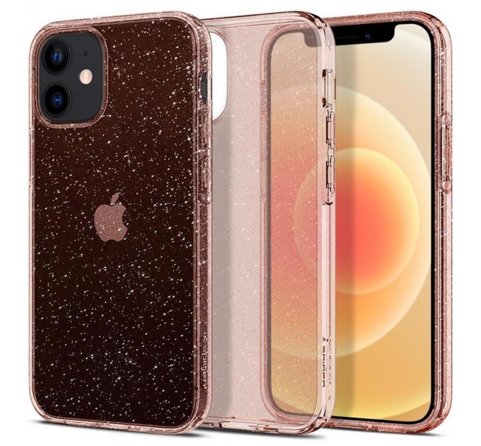 Spigen Чохол-накладка Spigen Liquid Crystal Glitter для Apple iPhone 12 Mini Rose Quartz (ACS01742)