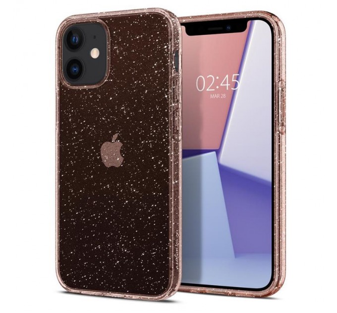 Spigen Чохол-накладка Spigen Liquid Crystal Glitter для Apple iPhone 12 Mini Rose Quartz (ACS01742)