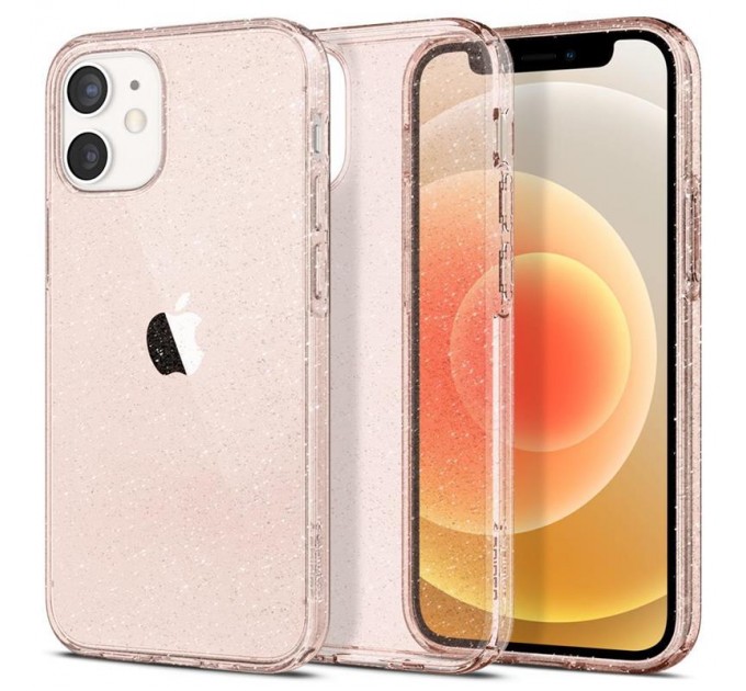 Spigen Чохол-накладка Spigen Liquid Crystal Glitter для Apple iPhone 12 Mini Rose Quartz (ACS01742)