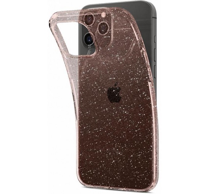 Spigen Чохол-накладка Spigen Liquid Crystal Glitter для Apple iPhone 12/12 Pro Rose Quartz (ACS01699)