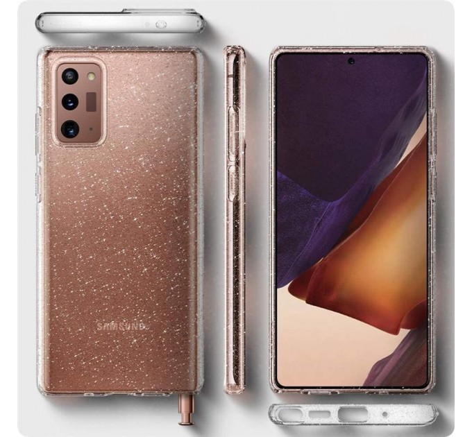 Spigen Чохол-накладка Spigen Liquid Crystal Glitter для Samsung Galaxy Note20 SM-N980 Crystal Quartz (ACS01416)