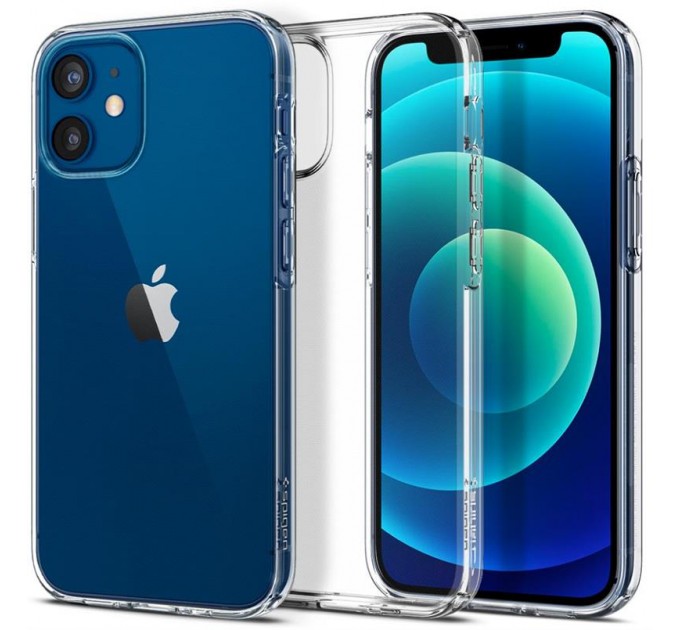 Spigen Чохол-накладка Spigen Liquid Crystal для Apple iPhone 12 Mini Crystal Clear (ACS01740)