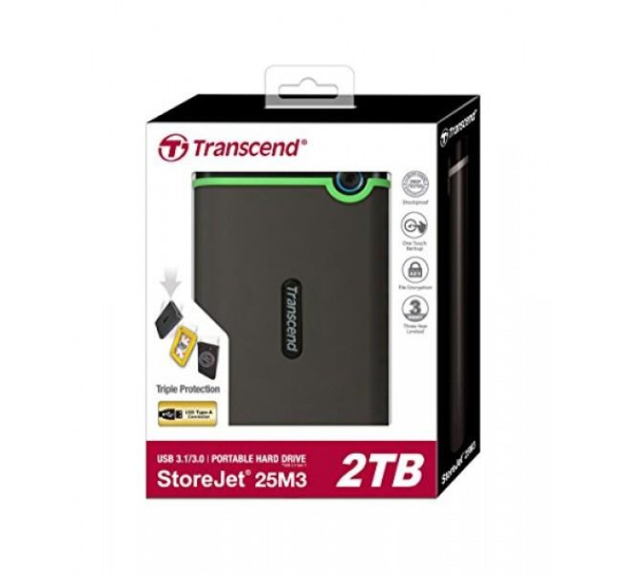 Transcend Зовнішній жорсткий диск 2.5" 2TB Transcend (TS2TSJ25M3S)