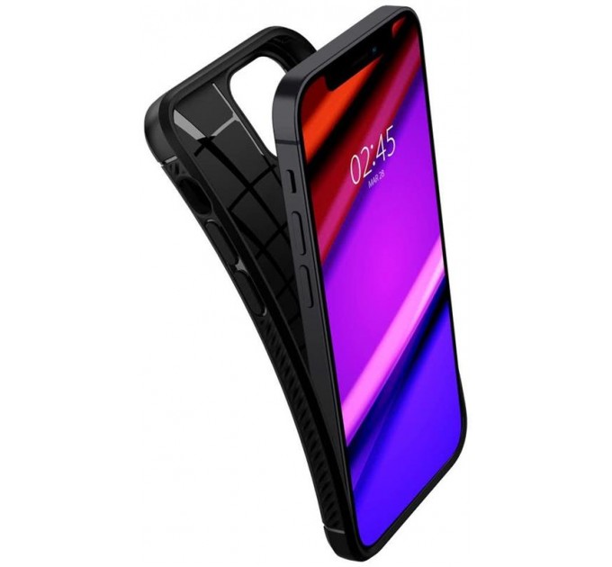 Spigen Чохол-накладка Spigen Rugged Armor для Apple iPhone 12 Mini Matte Black (ACS01743)