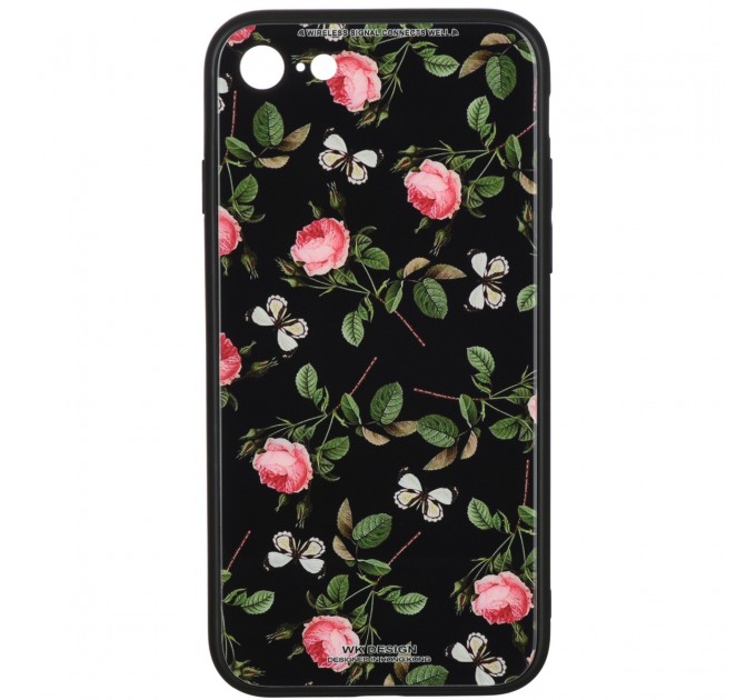 WK Чохол-накладка WK WPC-061 для Apple iPhone SE 2020/7/8 Flowers RD/BK (681920359814)