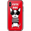 WK Чохол-накладка WK WPC-087 для Apple iPhone X/XS Cute Dog Red (681920360797)