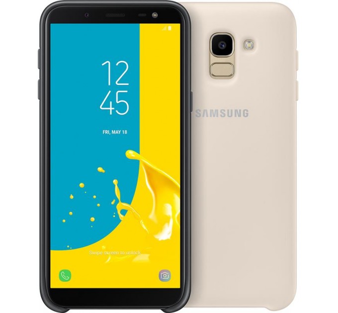Samsung Чохол-накладка Samsung Dual Layer Cover для Samsung Galaxy J6 SM-J600 Gold (EF-PJ600CFEGRU)