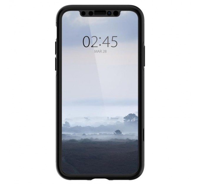 Spigen Чохол-накладка Spigen Thin Fit 360 для Apple iPhone XS Max Black (065CS24846) + скло