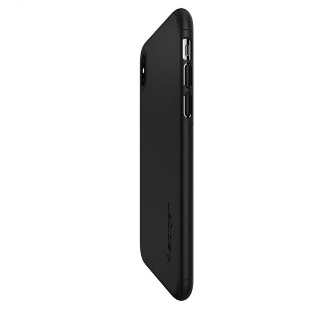 Spigen Чохол-накладка Spigen Thin Fit 360 для Apple iPhone XS Max Black (065CS24846) + скло